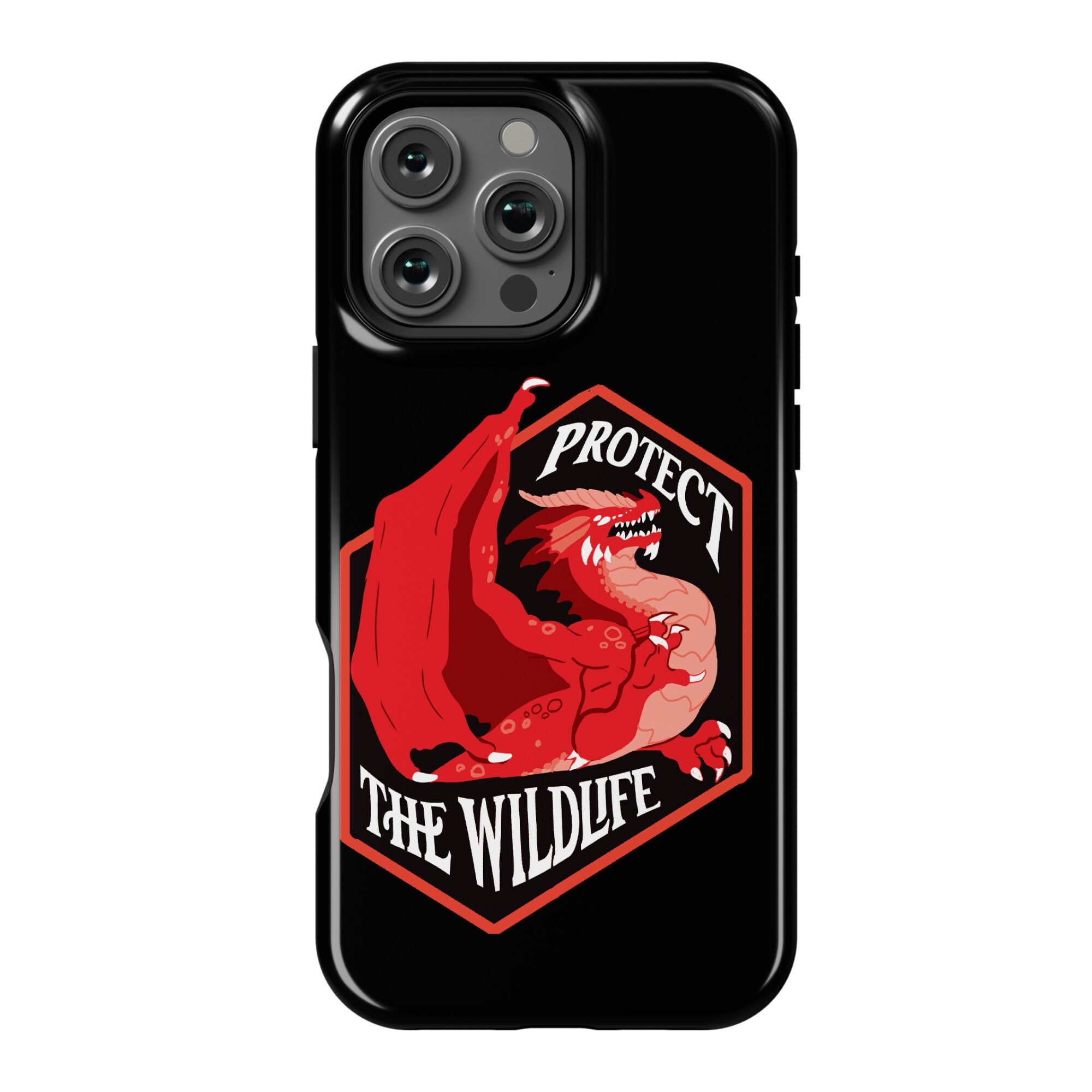 Protect The Wildlife Red Dragon Phone Case